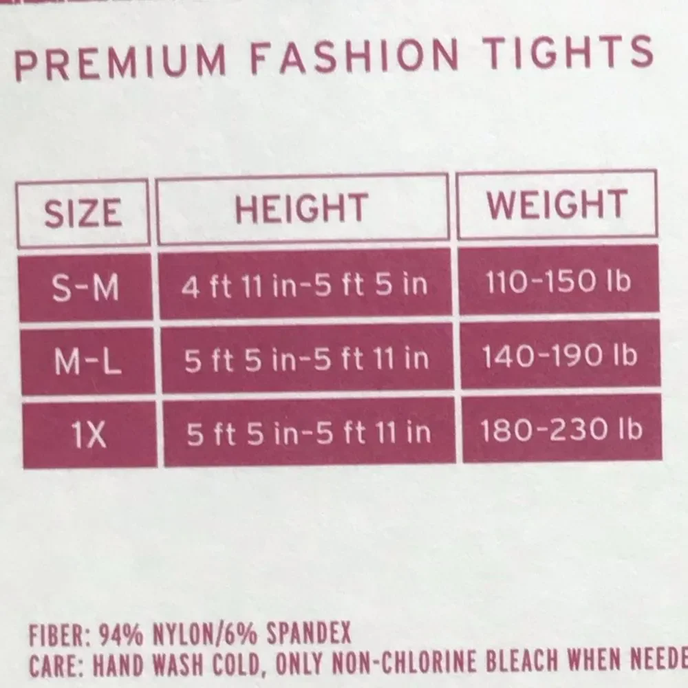 Merona Premium Fashion Tights Floral New